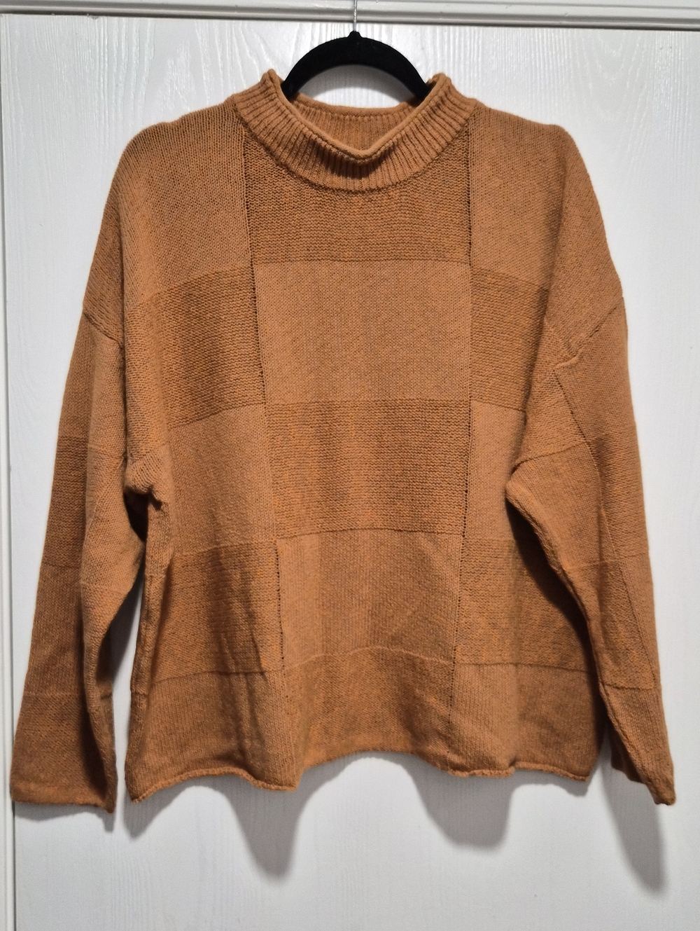 Free People Beach Knit Rustic Orange Sweatshirt Size Medium